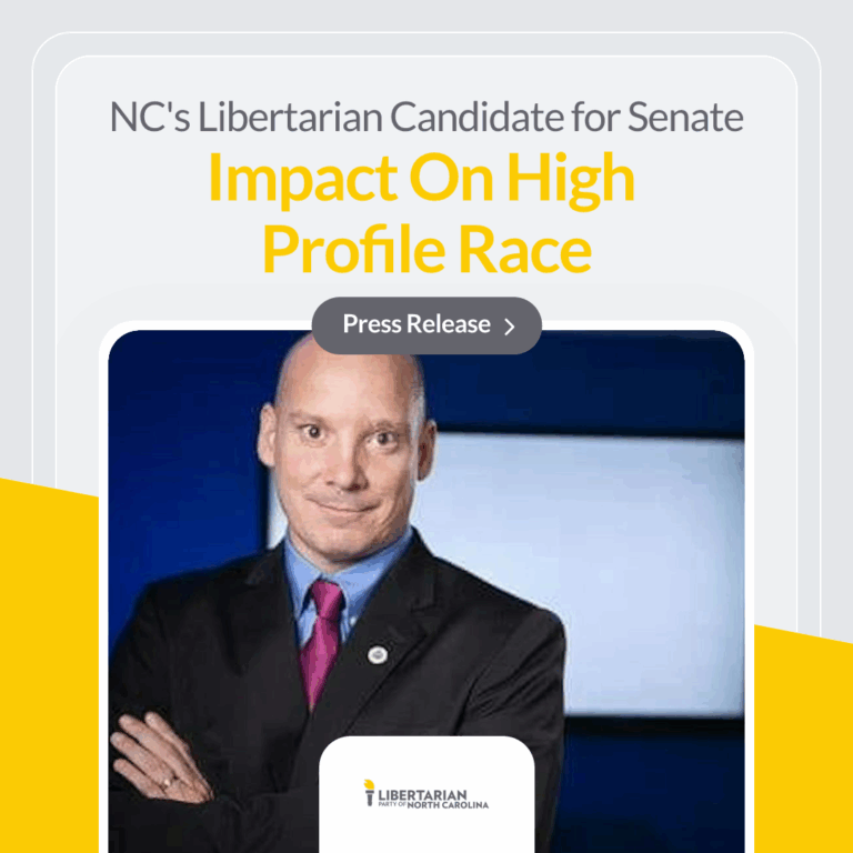 North Carolina’s Libertarian Candidate, Shannon Bray, for the U.S. Senate to Impact this High Profile Race